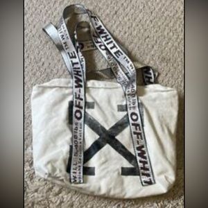 off white tote bag